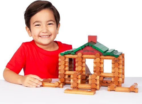 Vista 7 de Lincoln Logs Lata del 100 aniversario