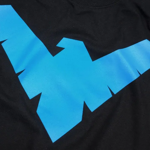 Vista 5 de Popfunk Sudadera clásica con capucha y calcomanías con logotipo de Nightwing