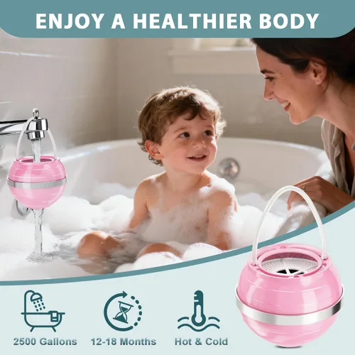 Vista 4 de NIROKET Filtro de baño para bañera, filtro de agua de bañera de 8 etapas que elimina cientos de contaminantes para una piel más suave y tersa, 2500