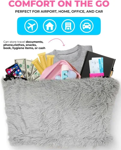 Vista 10 de Skywin - Almohada de viaje rellenable, almohada de viaje plegable