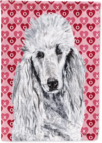 Vista 15 de Caroline's Treasures SS4484GF Bandera de jardín con diseño de bulldog inglés y corazones para el Día de San Valentín, bandera decorativa para patio