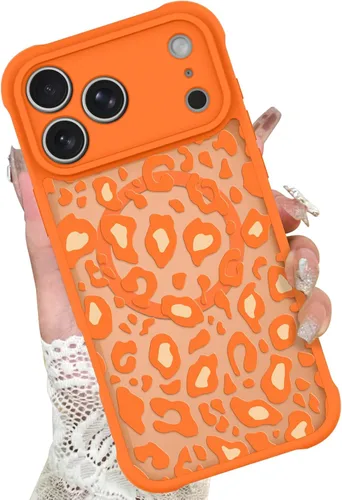 Vista 87 de KANGHAR - Funda compatible con iPhone 14, diseño de leopardo negro, textura de neumático antideslizante, a prueba de golpes, funda protectora