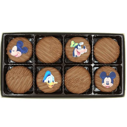 Vista 50 de Galletas Oreo bañadas en chocolate oscuro y con leche, de Philadelphia Candies
