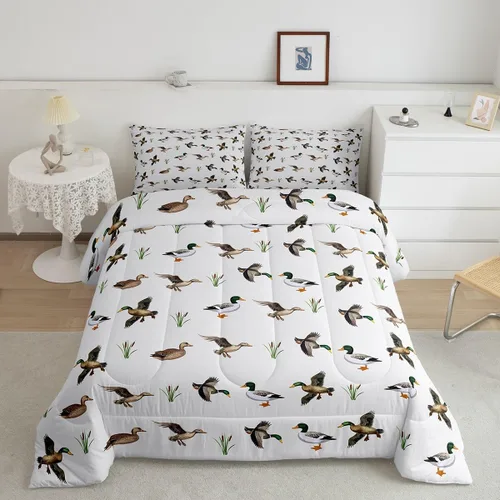 Vista 21 de Feelyou Lindo juego de ropa de cama de ajolote para niños y niñas tamaño twin, juego de edredón de salamandra para niños, mujeres y hombres, edredón