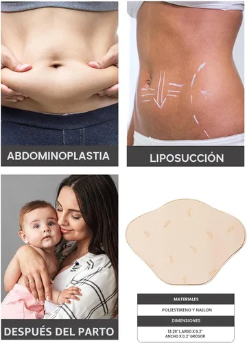 Vista 8 de M&D Tabla de espuma de compresión abdominal para liposucción postcirugía Tabla Abdominal para recuperación de estiramiento abdominal Junta Lipo