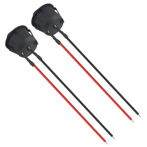 Vista 6 de 20 interruptores basculantes redondos de encendido y apagado de 2 pines SPST para barco, AC 6A/125V 10A/250V con cable pre-soldado para automóvil