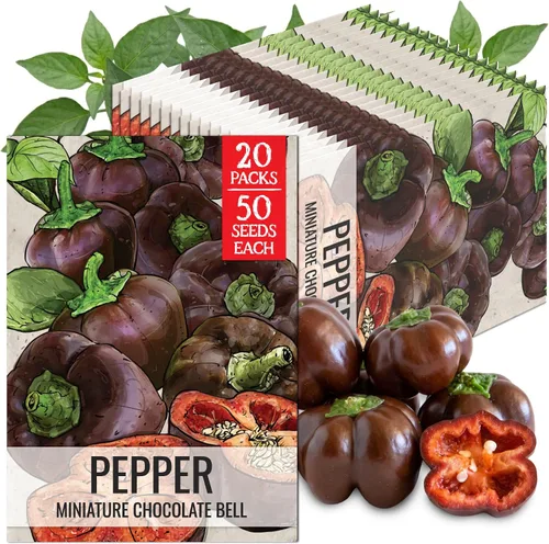 Vista 69 de Seed Needs - Semillas de pimiento arcoíris para plantar verduras, 1 paquete
