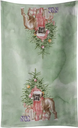 Vista 57 de Caroline's Treasures Toalla de cocina Christmas English Bulldog #2, 15 X 28, multicolor