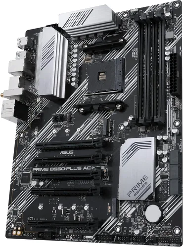 Vista 4 de ASUS Prime B550-PLUS AC-HES AMD AM4 (3ª generación Ryzen) ATX placa base