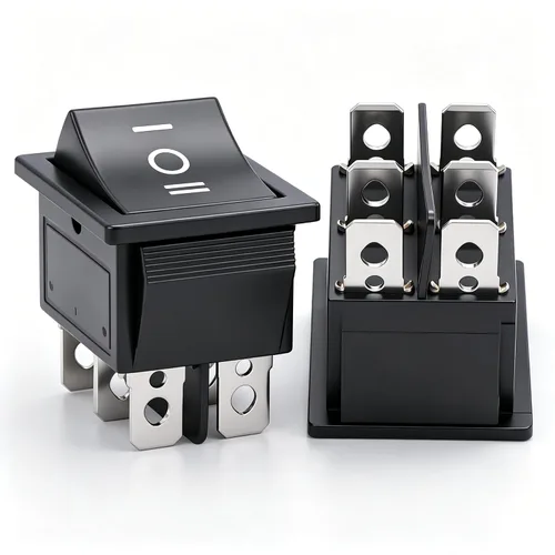 Vista 13 de Twidec /6 interruptores basculantes de 12 V de encendido/apagado de barco CA 6A/250V 10A/125V SPST 2 pines 2 posiciones interruptor de palanca