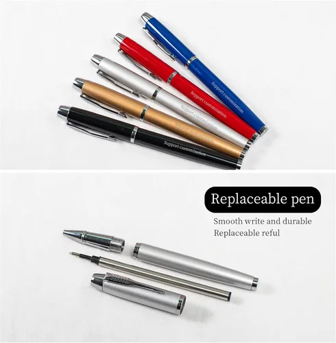 Vista 3 de ZMHQLPDZ Hasta 320 bolígrafos personalizados a granel, bolígrafos personalizados con grabado gratis, bolígrafos personalizados con tu nombre, texto