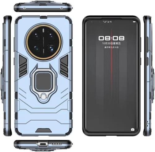Vista 6 de Funda compatible con Huawei Mate 50 Pro, soporte magnético para automóvil compatible con Huawei Mate 50 Pro DCO-AL00 Case Negro