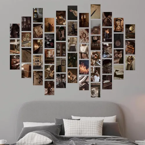 Vista 5 de Y2K BOO Kit de Collage de Pared Dark Academia - 50 Fotos Clásicas y Misteriosas de 4"x6" para Decoración de Dormitorio, Regalo para Chicas