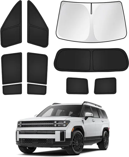 Vista 15 de Canvcle Parasol para parabrisas para Tesla modelo Y/3 2017-2025 2026 (compatible con modelos 2025 Y Juniper/2024 Modelo 3 Highland), parasol grueso