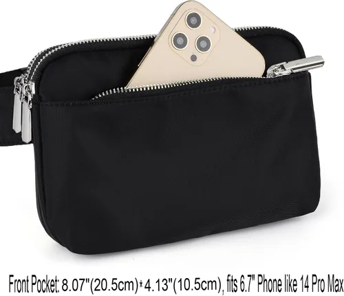 Vista 5 de UTO Riñonera cruzada para mujer, a la moda, cinturón, pecho, cintura, cadera, para ir de compras al aire libre, viajes, senderismo