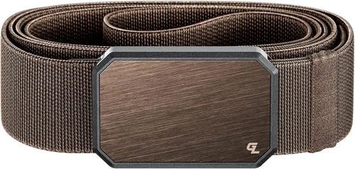Vista 18 de Groove Life - Cinturón de nailon elástico para hombre con hebilla magnética de aluminio