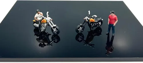 Vista 2 de Motomania - Juego de 4 figuras fundidas a presión de 7 pulgadas (2 figuras, 2 motocicletas) Edición limitada a 4800 piezas en todo el mundo