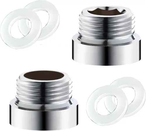 Vista 13 de Extensión de brazo de ducha de 1 pulgada, brazo de extensión de cabezal de ducha de acero inoxidable para accesorios de baño