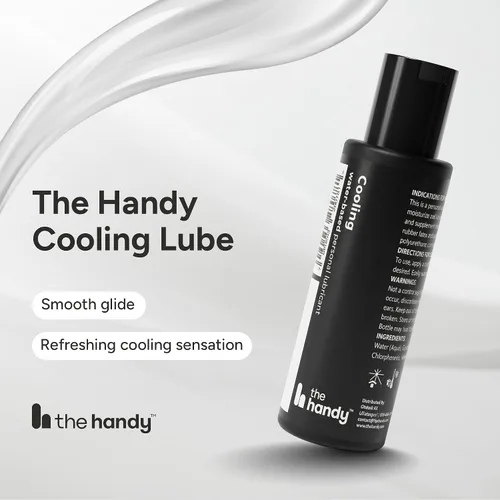 Vista 2 de The Handy Cooling Lube Water-Based Personal Lubricant Tingling 2 fl oz Fresh tingle on contact, smooth glide, non-sticky and rinses clean, and