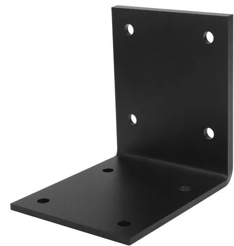 Vista 5 de 2 soportes de ángulo en L de acero resistente de 8 x 8 x 6 pulgadas, grosor de 7/32 pulgadas, carga máxima de 660 libras