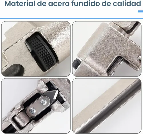 Vista 3 de MoHern Abrelatas comercial resistente, abrelatas industrial para latas #10, abrelatas manual con base de acero chapado para restaurante, tienda
