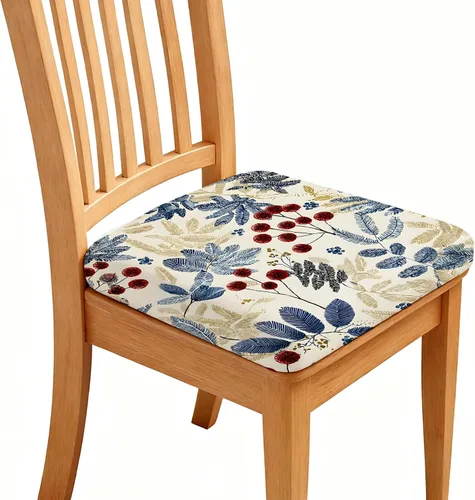 Vista 18 de Fundas de asiento para silla, impermeables, elásticas, estampadas, con lazos elásticos, extraíble, lavable, protector para sillas tapizadas de Negro