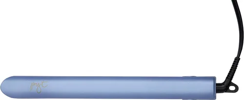 Vista 4 de Luxe - Plancha plana de cerámica de 1 pulgada para un estilo profesional. Doble voltaje 110/240, para alisar, rizar u ondular. Topacio azul