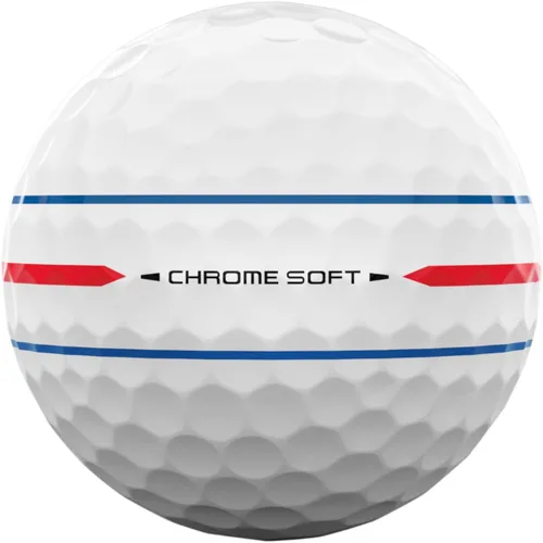 Vista 4 de Callaway Pelotas de golf 2026 suaves cromadas de golf Pista triple blanca 360