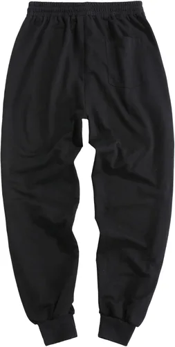 Vista 2 de ZAFUL Pantalones deportivos cónicos para hombre, pantalones de entrenamiento para gimnasio, correr, con estampado de dibujos animados, con cordón