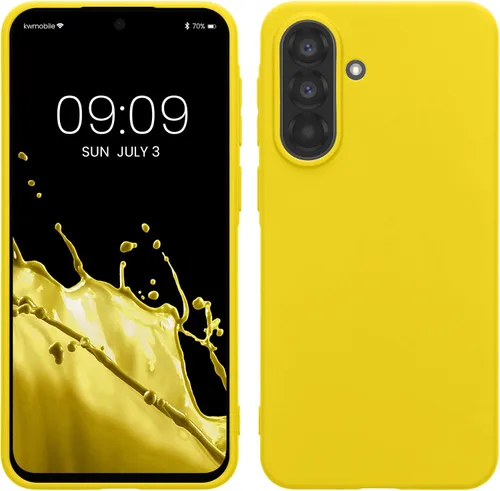 Vista 160 de kwmobile Funda compatible con Samsung Galaxy A12 - Funda protectora de silicona TPU suave y delgada - Azul Báltico