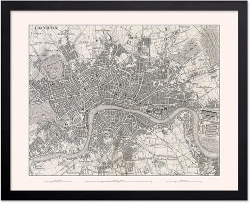 Vista 47 de Monem Art Mapa Monumental Vintage de Florencia Impresión - Póster de Viaje Retro - Arte de Italia - Gran Regalo para Hombres, Mujeres, Amantes