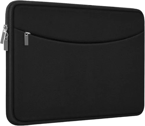 Vista 18 de Funda para laptop de 14 pulgadas, maletín protector a prueba de golpes con bolsillo para accesorios, bolsa portátil para computadora para MacBook