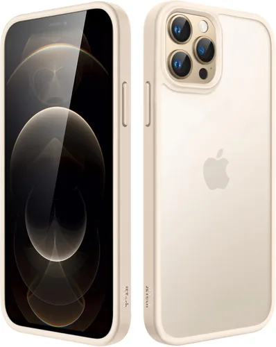 Vista 12 de JETech - Funda mate para iPhone 12/12 Pro, color negro Protección de grado militar, parte trasera mate esmerilada, acabado antihuellas, diseño a