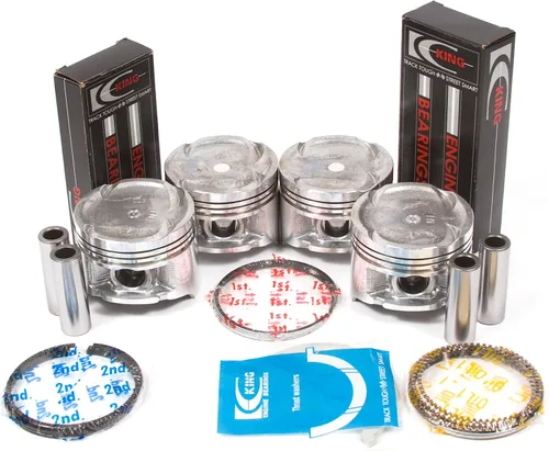 Vista 2 de Evergreen OK4028B/2/1/1 Compatible con Honda Civic Del Sol Vtec 1.6L SOHC D16Z6 Kit de reconstrucción del motor 92-95 Pistones 0.020