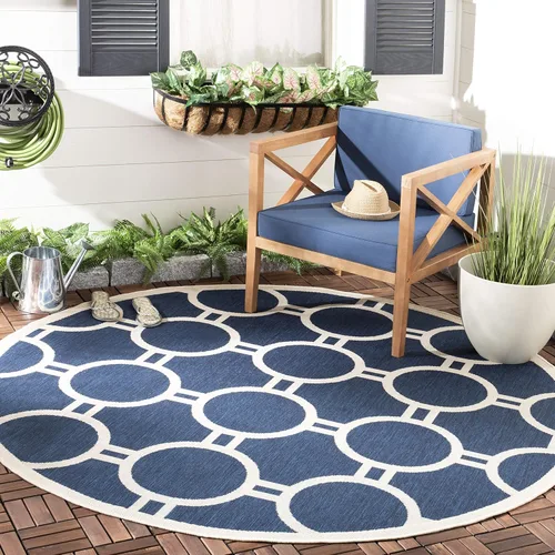 Vista 10 de SAFAVIEH Courtyard Collection CY6924 - Alfombra decorativa para interiores y exteriores, impermeable, fácil de limpiar, 2 pies 3 pulgadas x 6 pies 7