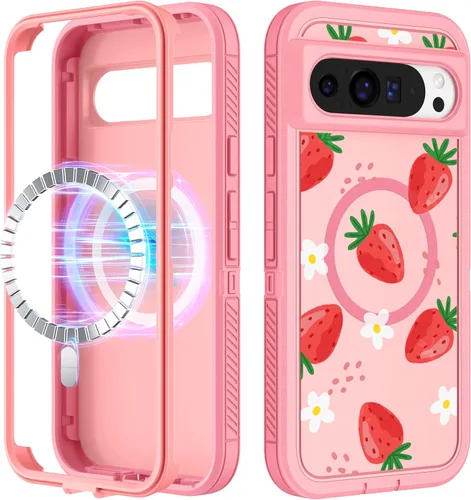 Vista 160 de Funda para Moto G 5G 2024 – Compatible con MagSafe para mujeres y niñas, bonita funda protectora magnética para teléfono, diseño femenino Kawaii