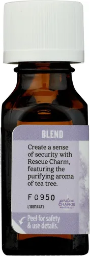 Vista 5 de Aura Cacia, Dije de rescate de mezcla de aceites esenciales, 0.5 onzas líquidas