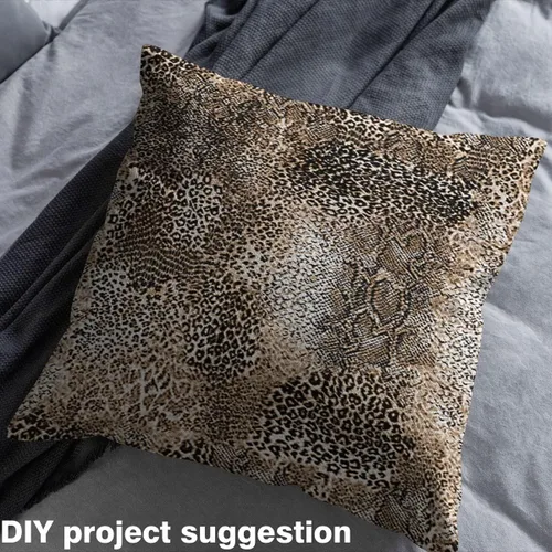 Vista 32 de Tela con Estampado de Leopardo por Yarda, Tela de Tapicería de Guepardo Africano Vida Silvestre para Sillas Sofá, Tela Impermeable de Piel de Animal