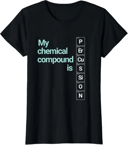 Vista 41 de Percussion Band Geek My Chemical Compound T-Shirt