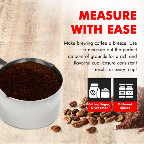 Vista 3 de Chef Craft Select Medidor de café, 4 pulgadas 2 cucharadas, acero inoxidable