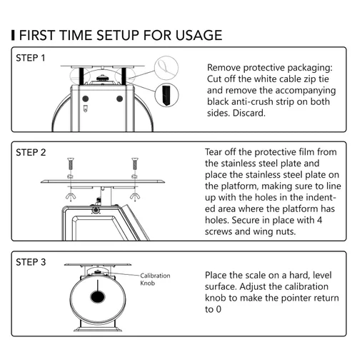 Vista 6 de Tada - Báscula mecánica de cocina y alimentos de servicio pesado de 44 libras / 44.1 lbs Báscula de esfera industrial con control de porciones