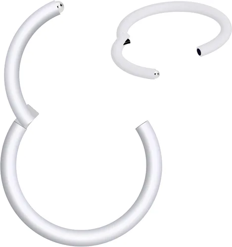 Vista 2 de Body Candy Segment Hoop Rings 18 Gauge 316l Surgical Steel Lip Ring Cartilage