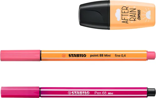 Vista 2 de STABILO - Set de Plumas Pastellove Set - point 88 Mini, Pen 68 Mini & BOSS MINI - Paquete de 18 - Colores surtidos