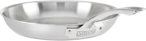Vista 12 de VIKING Culinary Professional - Sartén antiadherente de acero inoxidable de 5 capas, 8 pulgadas, mango ergonómico que se mantiene fresco, apto