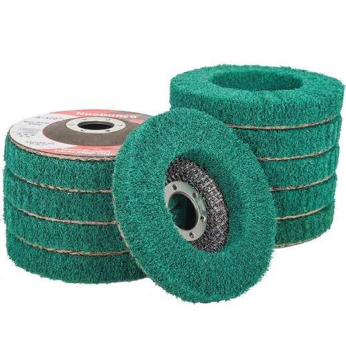 Vista 11 de Paquete de 10 discos de solapa de 600 granos para amoladora angular de 4 1/2 pulgadas, accesorio de amoladora angular, rueda de pulido de acero
