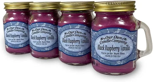 Vista 12 de Grandma's Kitchen - Mini vela perfumada en tarro Mason de Our Own Candle Company, 3.5 onzas (paquete de 4)