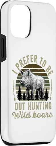 Vista 3 de iPhone 15 Hog Hunting Men Dad Wild Boar Pig Hunter Funny Feral swine Case