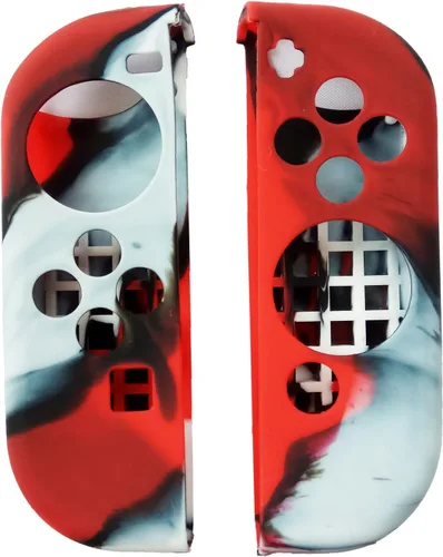 Vista 5 de Hikfly Juego de funda protectora de piel de gel de silicona antideslizante compatible con Nintendo Switch de 6.2 pulgadas (2017) consolas