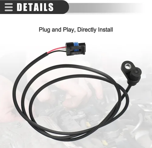 Vista 7 de Motoforti Sensor de velocidad de efecto Hall, para Polaris ATV MAGNUM 325 330 500 2x4 4x4 2000-2006, ABS, negro