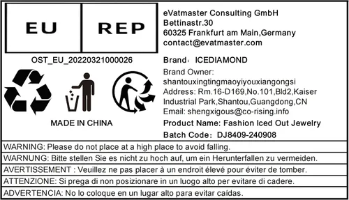 Vista 13 de ICEDIAMOND Iced Out Crazy Dollar Blazing Tongue - Collar con colgante creativo, diamante de circonita cúbica de color brillante con chapado en oro